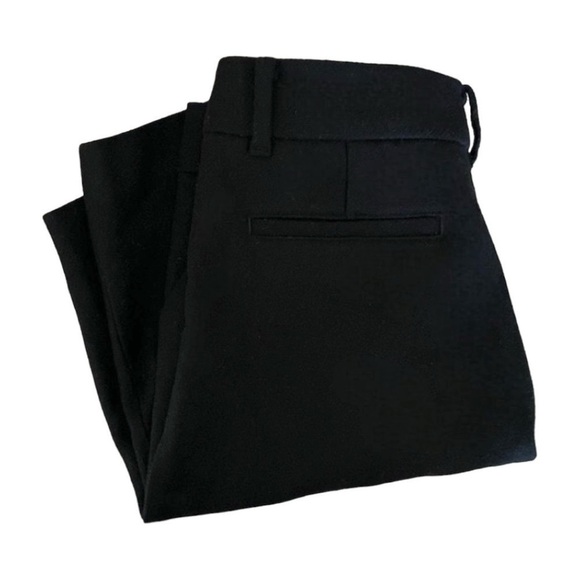🌺 Uniqlo Wool Blend Black Crop Bermuda Lined Dress Shorts Size 4 - Picture 1 of 7